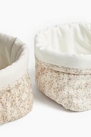 2-pack Quilted Storage Baskets
