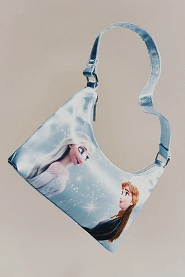 Printed Satin Shoulder Bag