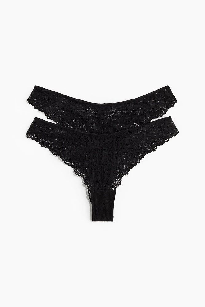 2-pack Lace Brazilian Briefs