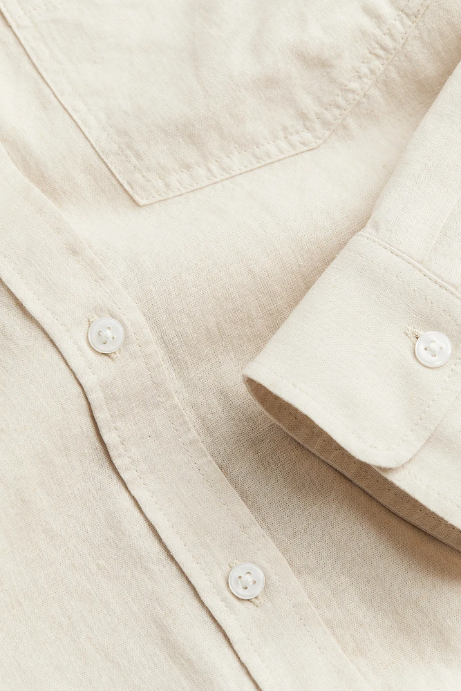 Linen-blend Shirt