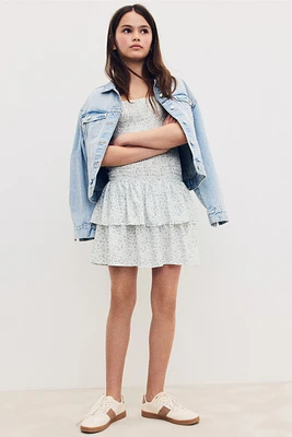 Smocked Strappy Dress