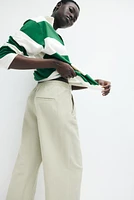 Linen-Blend Pants