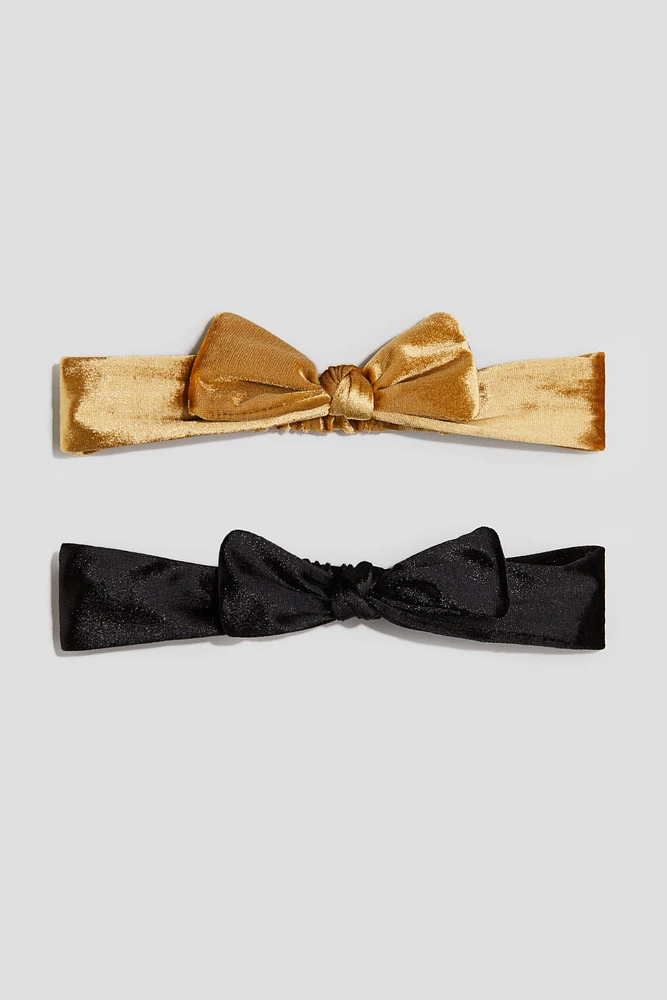 2-pack Bow-detail Hairbands