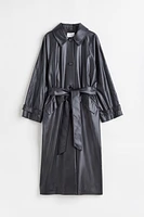 Waxed Tie-belt Coat