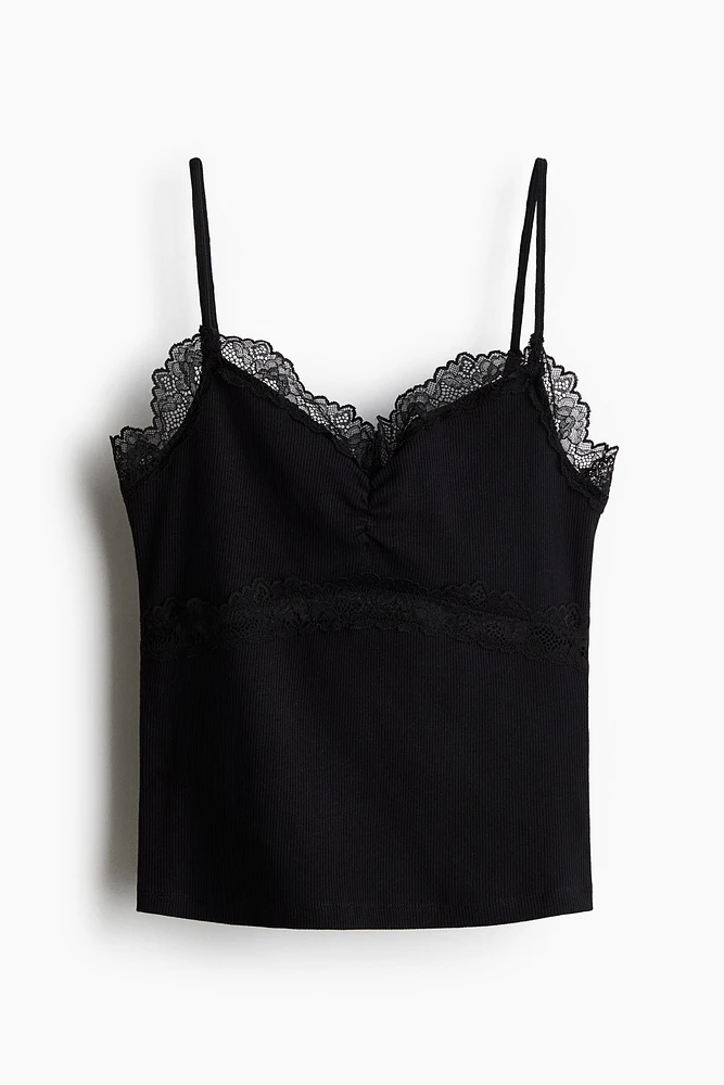 Lace-Detail Camisole Top
