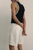 Relaxed-Fit Embroidered Shorts