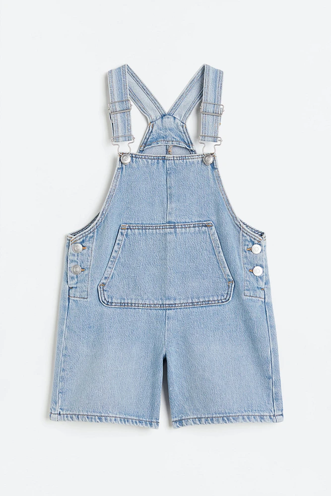 Denim Overall Shorts