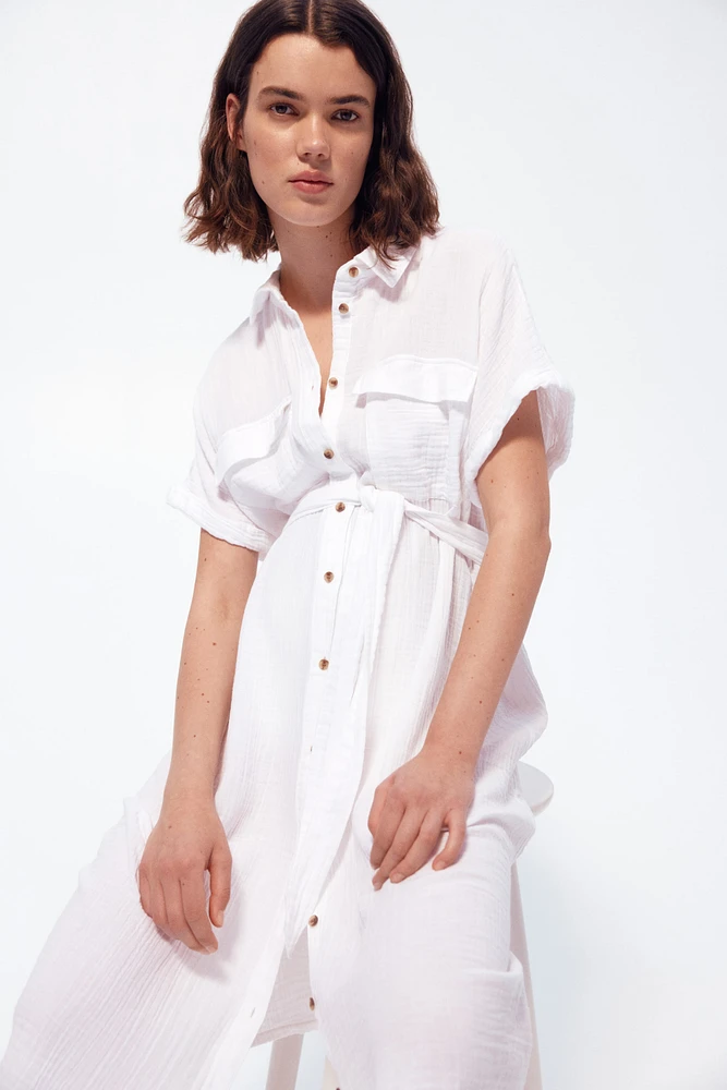 MAMA Muslin Shirt Dress
