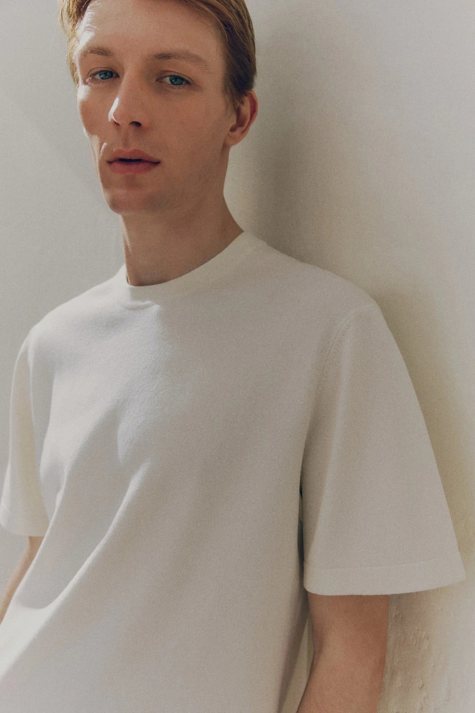 T-shirt coupe classique en tricot