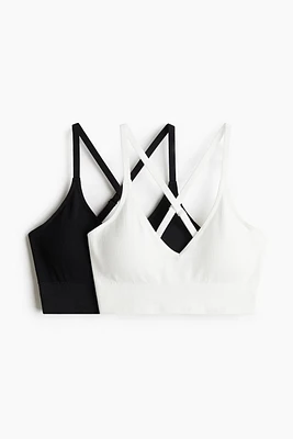 2-Pack Medium Support Sports Bras with DryMove™