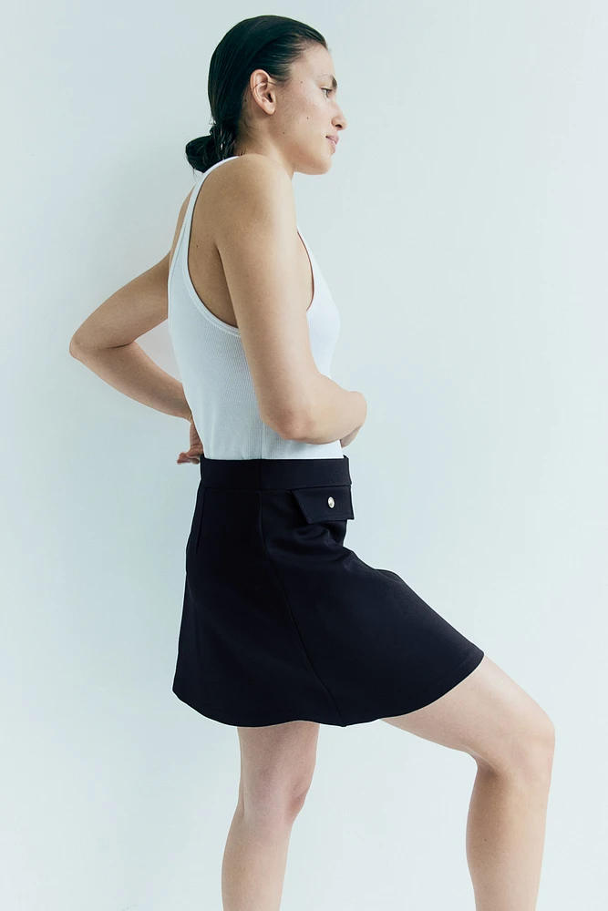 Pleat-detail Skirt