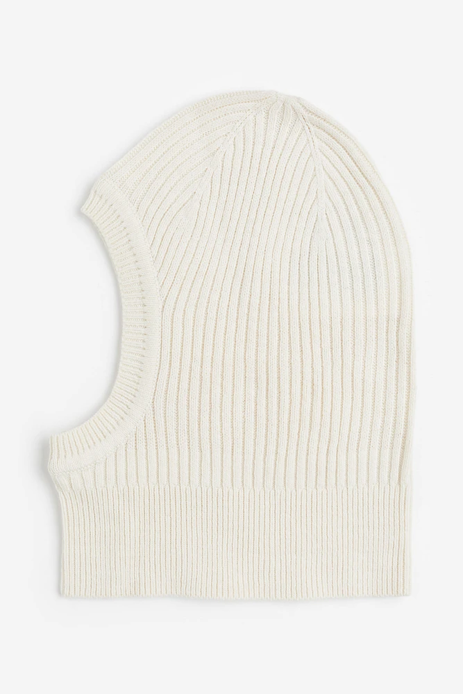 Rib-knit Balaclava