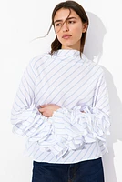 Ruffle-Sleeved Blouse