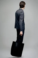 Skinny-Fit Single-Breasted Jacket