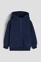 Button-top Hoodie