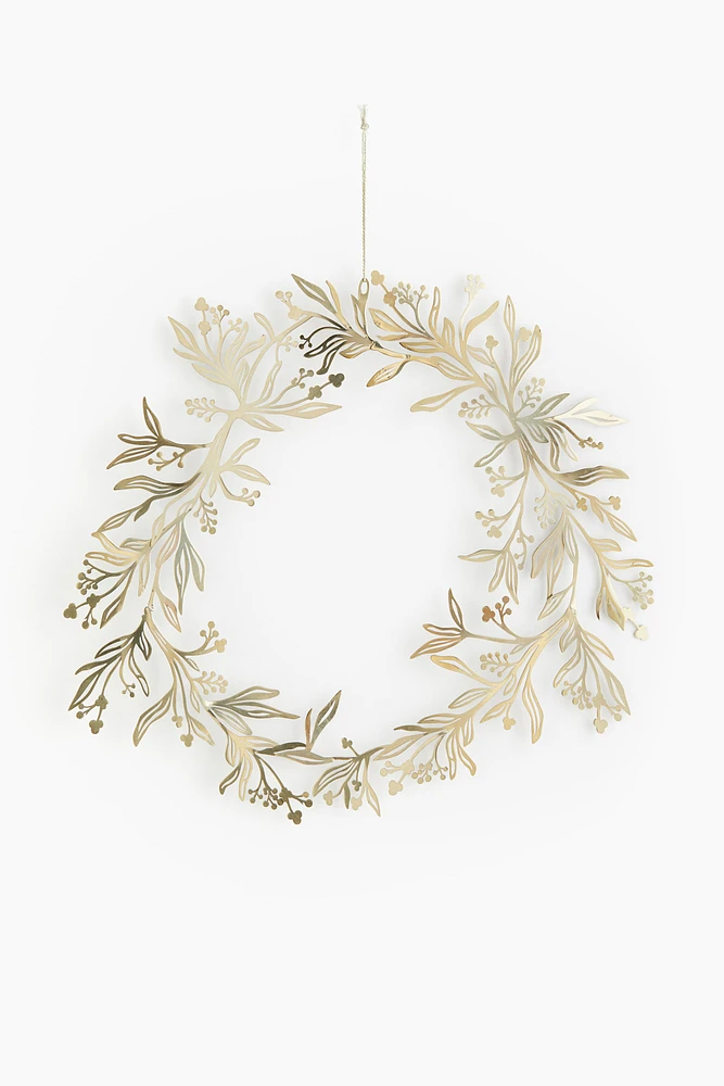 Metal Mistletoe Wreath