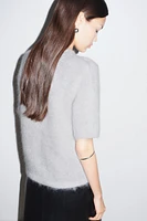 Mohair-blend Knit Top