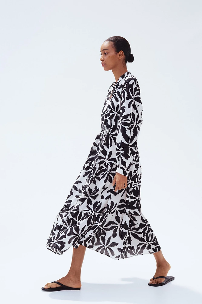 Oversized Crinkled Dress
