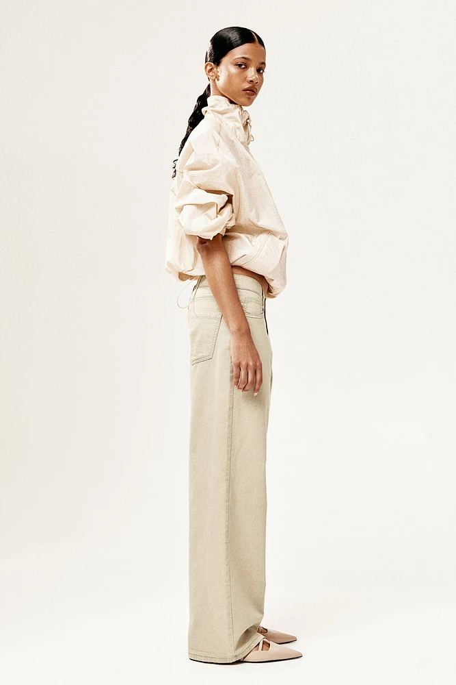Pantalon droit en sergé