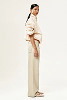 Pantalon droit en sergé