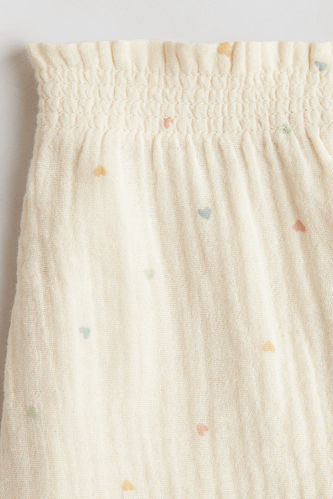 Pantalon en mousseline de coton