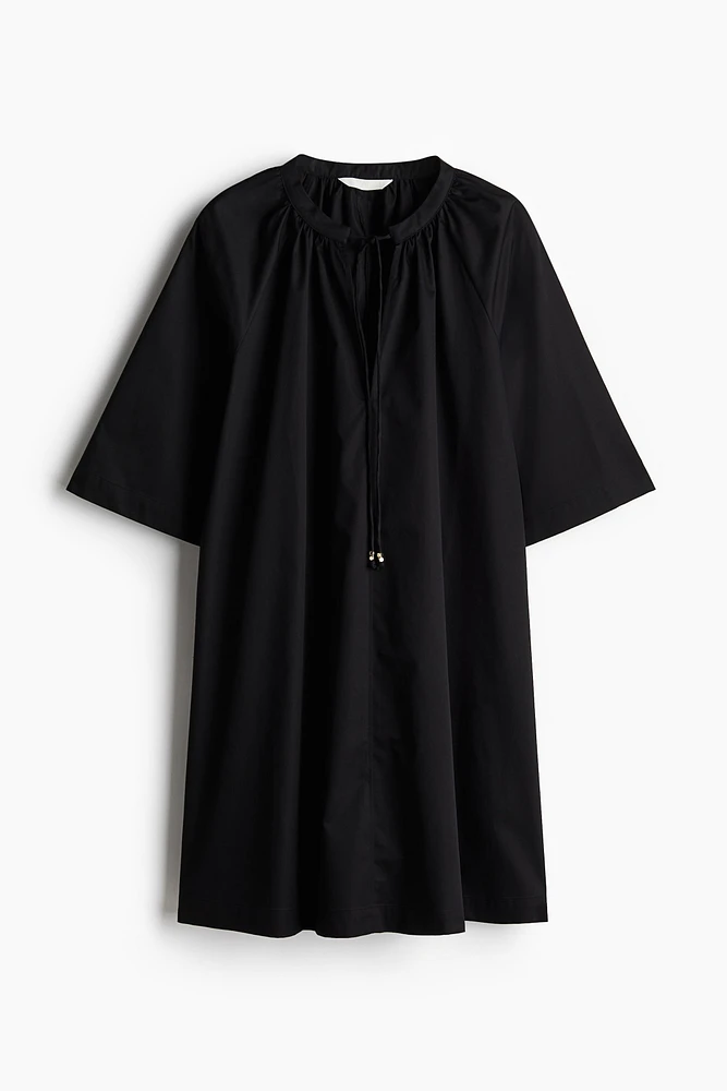 Robe trapèze en coton