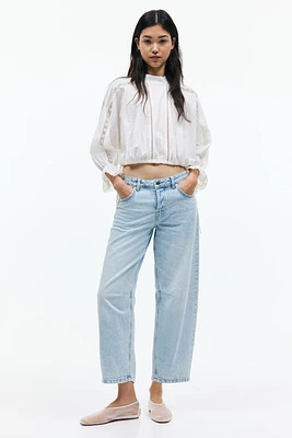 Barrel High Cropped Jeans