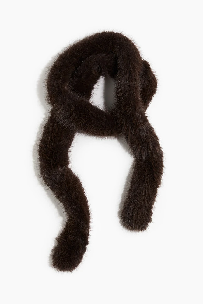 Fluffy-Knit Scarf