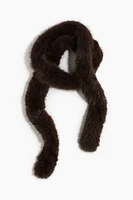 Fluffy-Knit Scarf