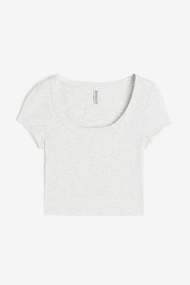 Ribbed Crop T-shirt