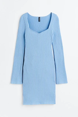 Rib-knit Bodycon Dress