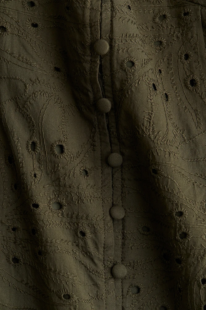 Dress with Eyelet Embroidery