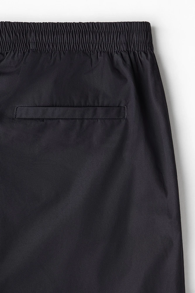 Pantalon décontracté en popeline