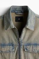 Loose-Fit Denim Worker Jacket