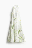 Flared Halterneck Dress