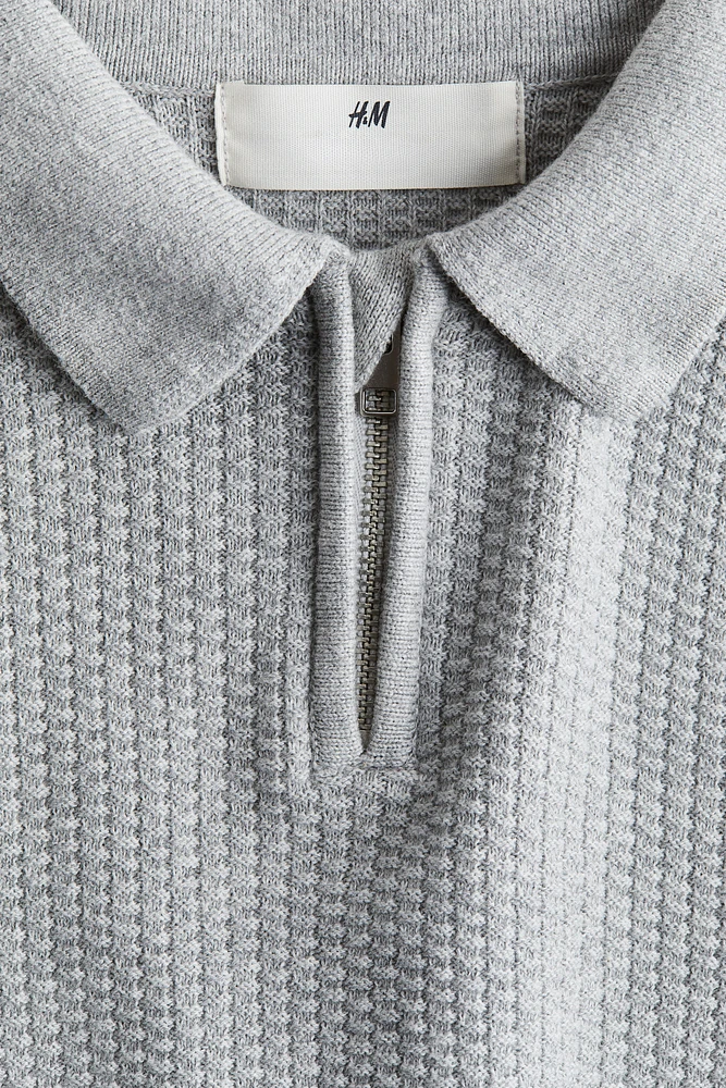 Half-Zip Polo Sweater