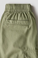 Cotton Canvas Parachute Pants