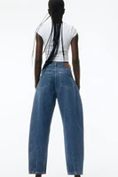 High Rise Barrel Leg Jeans