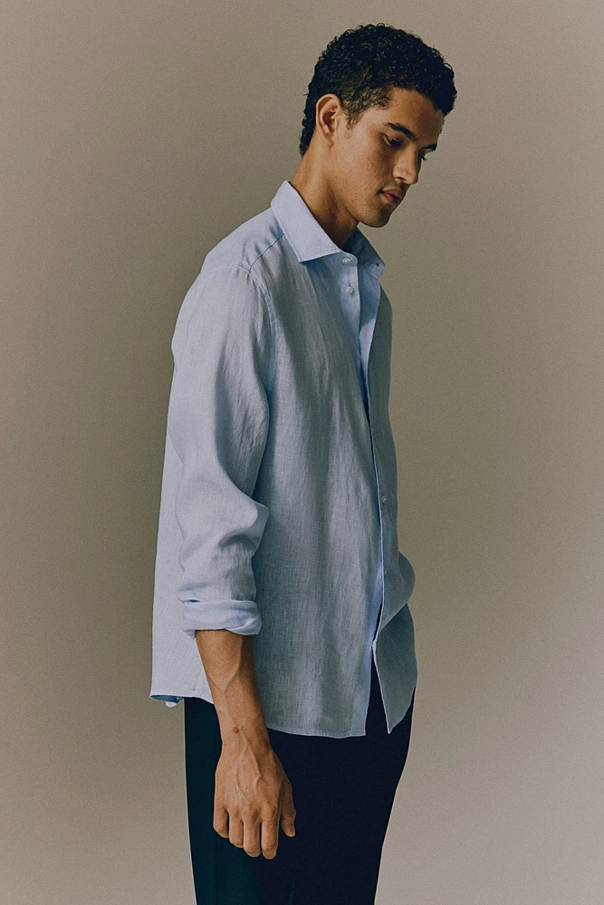 Slim Fit Linen Shirt