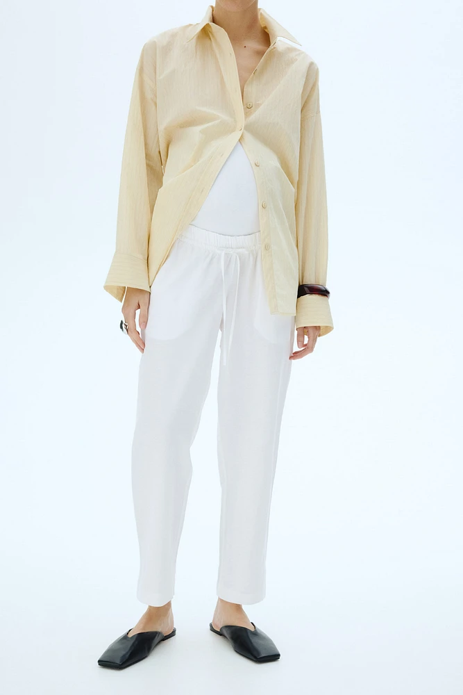 Pantalon MAMA en lin mélangé