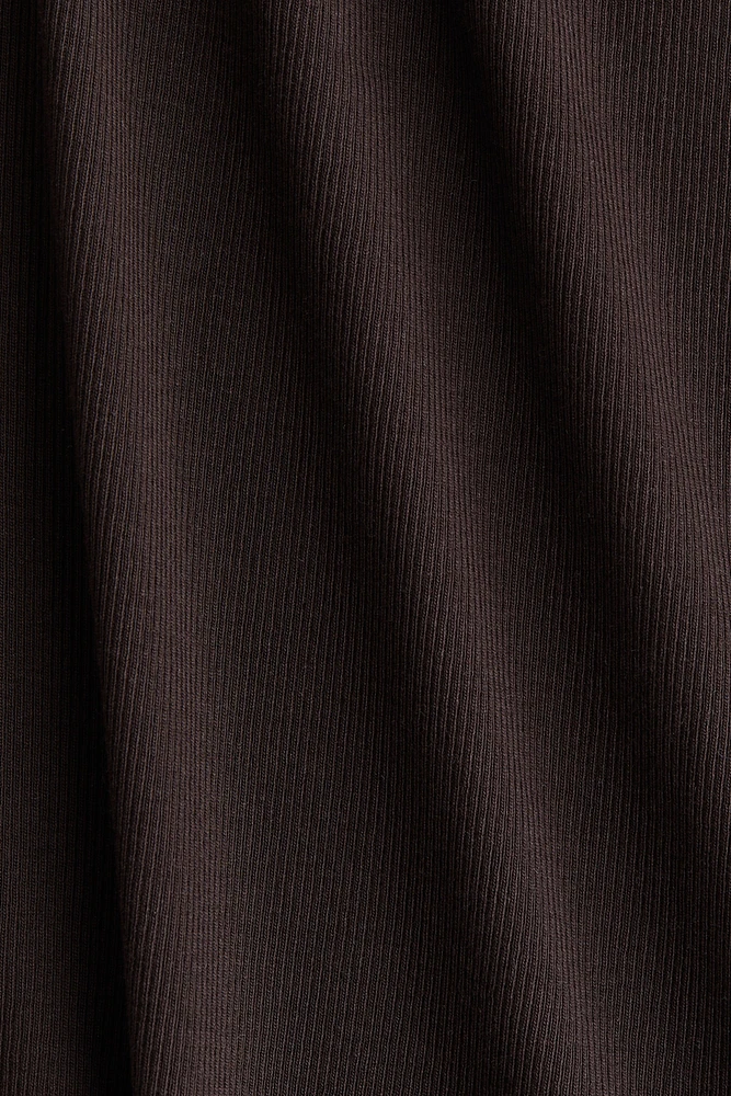 Ribbed Silk-Blend Tank Top