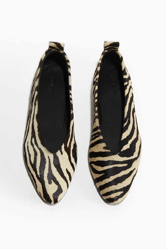 Ballerines en cuir