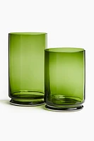 Large Glass Candle Lantern