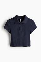 Ribbed Polo Shirt