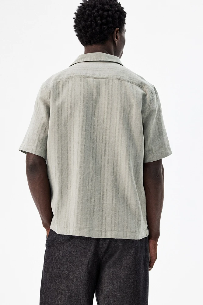 Regular-Fit Linen-Blend Resort Shirt