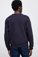 Regular Fit Embroidered-Motif Sweatshirt