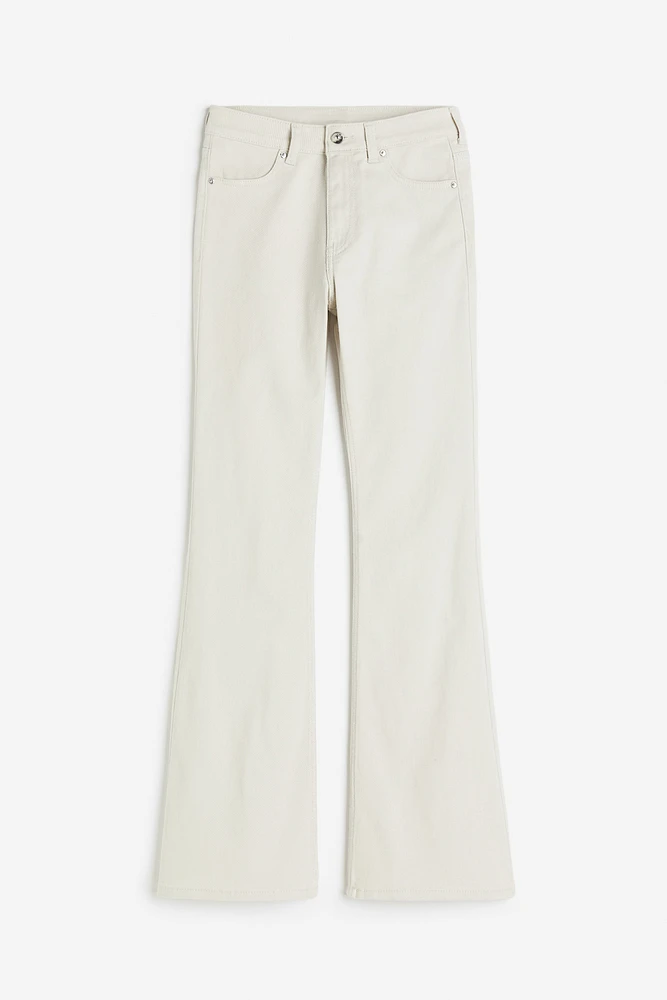 Flared Twill Pants