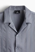 Regular Fit Textured-Weave Resort Shirt