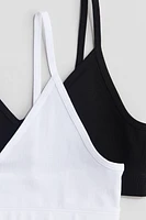 Lot de 2 brassières à encolure en V