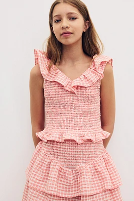 2-Piece Smocked Cotton Set